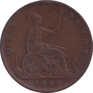 1889 PENNY ( FINE ) - PENNY - Cambridgeshire Coins