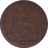 1889 PENNY ( FINE ) - PENNY - Cambridgeshire Coins