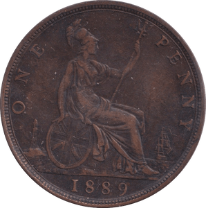 1889 PENNY ( FINE ) - PENNY - Cambridgeshire Coins