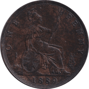 1889 PENNY ( UNC ) - PENNY - Cambridgeshire Coins
