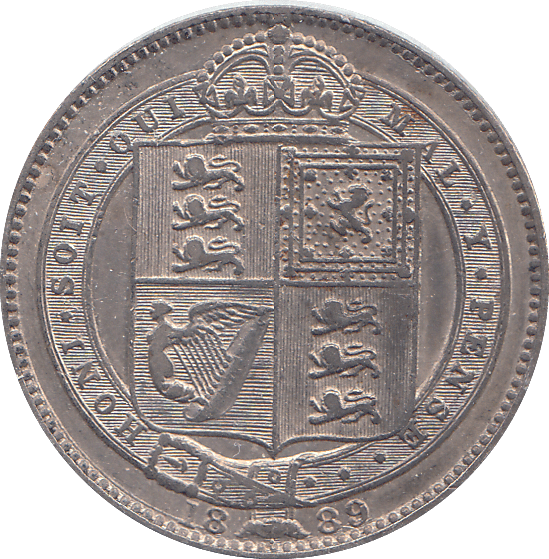 1889 SHILLING ( AUNC ) - SHILLING - Cambridgeshire Coins
