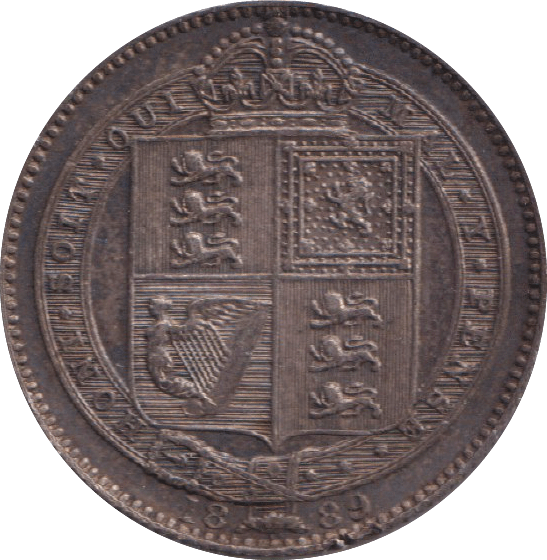 1889 SHILLING ( AUNC ) - SHILLING - Cambridgeshire Coins