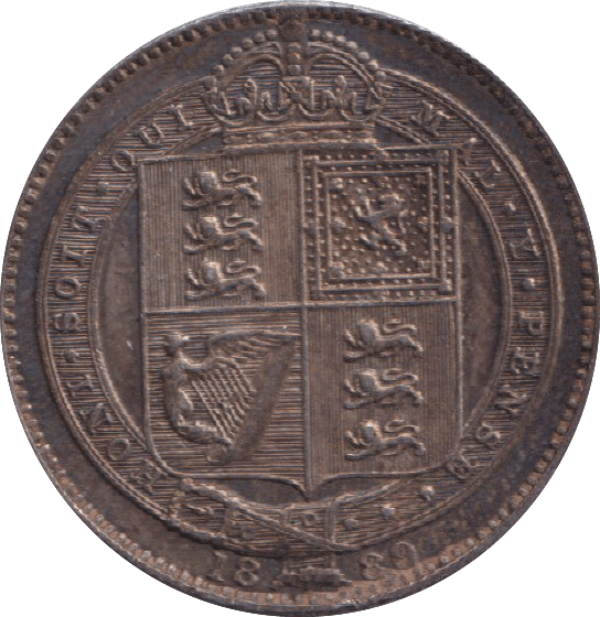 1889 SHILLING ( EF ) - SHILLING - Cambridgeshire Coins