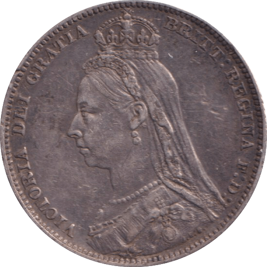 1889 SHILLING ( GVF ) - SHILLING - Cambridgeshire Coins