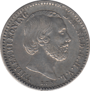 1889 SILVER 10 CENT NETHERLANDS - SILVER WORLD COINS - Cambridgeshire Coins