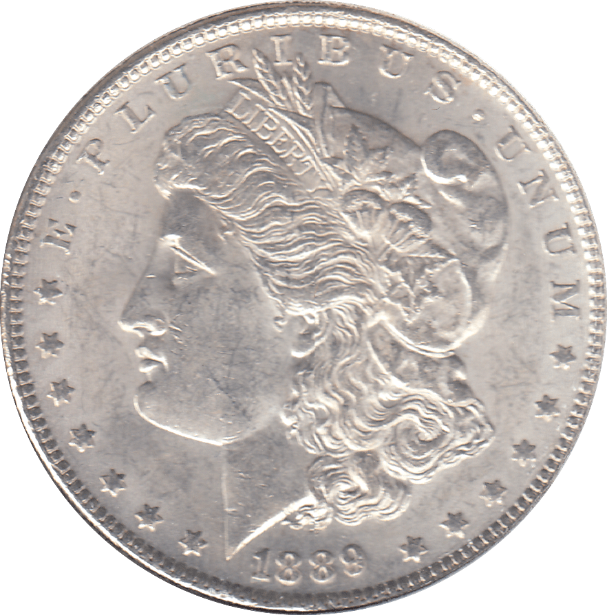 1889 SILVER MORGAN DOLLAR USA PHILADELPHIA MINT 4 - SILVER WORLD COINS - Cambridgeshire Coins