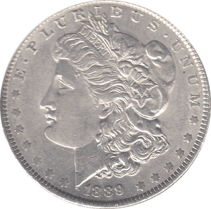 1889 SILVER MORGAN DOLLAR USA PHILADELPHIA MINT 5 - SILVER WORLD COINS - Cambridgeshire Coins