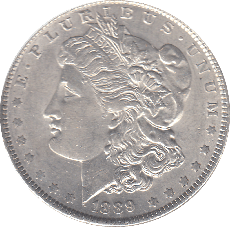 1889 SILVER MORGAN DOLLAR USA PHILADELPHIA MINT 5 - SILVER WORLD COINS - Cambridgeshire Coins