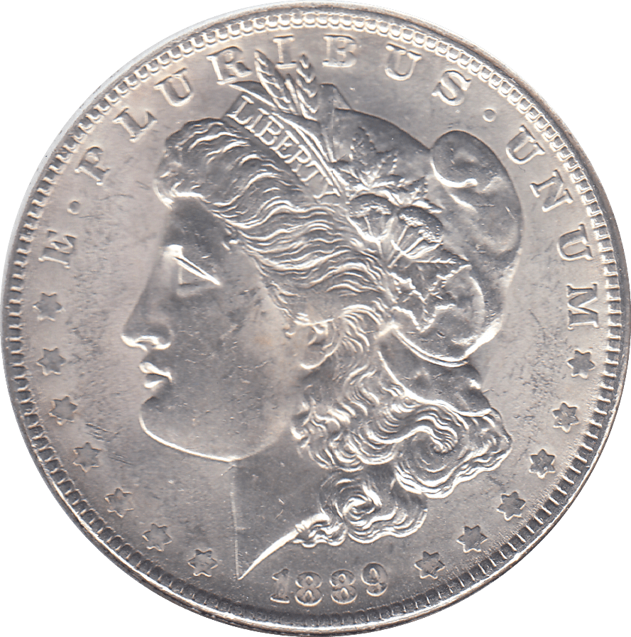 1889 SILVER MORGAN DOLLAR USA PHILADELPHIA MINT 6 - SILVER WORLD COINS - Cambridgeshire Coins