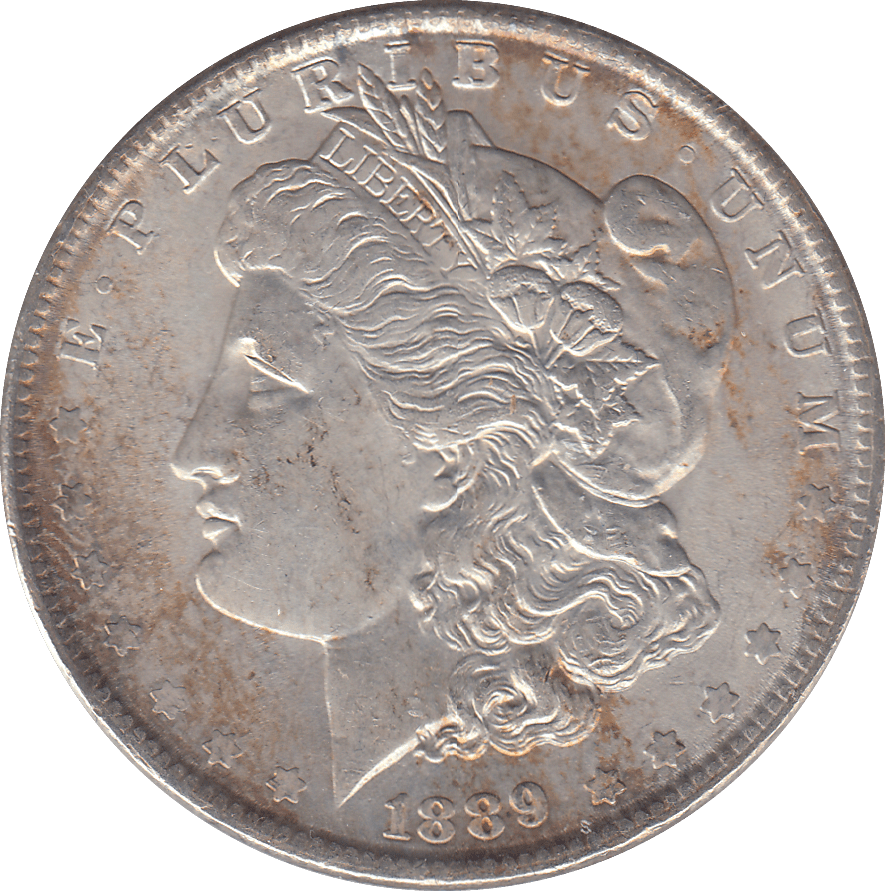 1889 SILVER MORGAN DOLLAR USA PHILADELPHIA MINT 8 - SILVER WORLD COINS - Cambridgeshire Coins