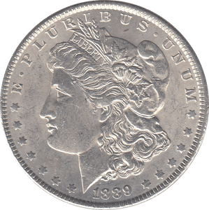 1889 SILVER MORGAN DOLLAR USA PHILADELPHIA MINT 9 - SILVER WORLD COINS - Cambridgeshire Coins