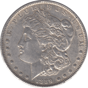 1889 SILVER MORGAN DOLLAR USA PHILADELPHIA MINT - SILVER WORLD COINS - Cambridgeshire Coins