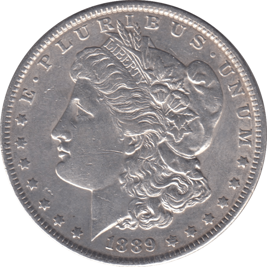 1889 SILVER MORGAN DOLLAR USA PHILADELPHIA MINT - SILVER WORLD COINS - Cambridgeshire Coins