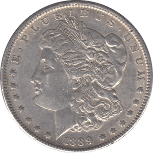 1889 SILVER MORGAN DOLLAR USA PHILADELPHIA MINT - SILVER WORLD COINS - Cambridgeshire Coins