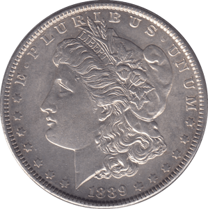 1889 SILVER MORGAN DOLLAR USA PHILADELPHIA MINT - SILVER WORLD COINS - Cambridgeshire Coins