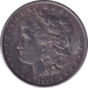 1889 SILVER MORGAN DOLLAR USA PHILADELPHIA - SILVER WORLD COINS - Cambridgeshire Coins