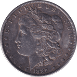 1889 SILVER MORGAN DOLLAR USA PHILADELPHIA - SILVER WORLD COINS - Cambridgeshire Coins