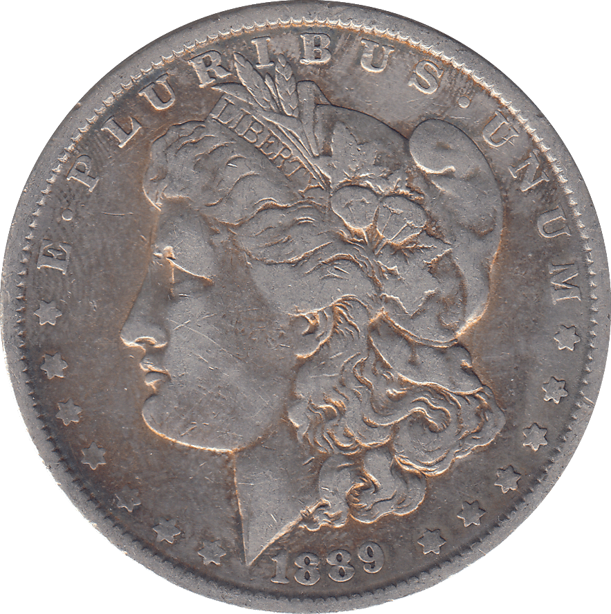 1889 SILVER MORGAN DOLLAR USA - SILVER WORLD COINS - Cambridgeshire Coins