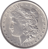 1889 SILVER MORGAN DOLLAR USA - SILVER WORLD COINS - Cambridgeshire Coins