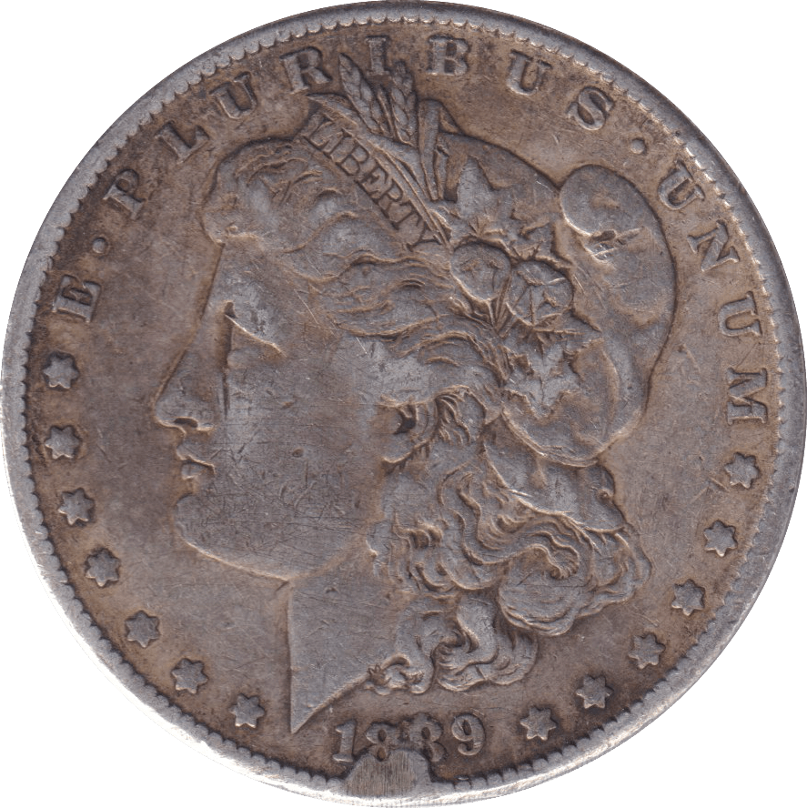 1889 SILVER MORGAN DOLLAR USA - SILVER WORLD COINS - Cambridgeshire Coins