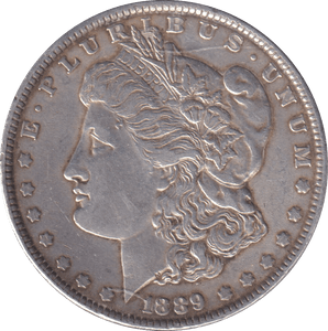 1889 SILVER MORGAN DOLLAR USA - SILVER WORLD COINS - Cambridgeshire Coins