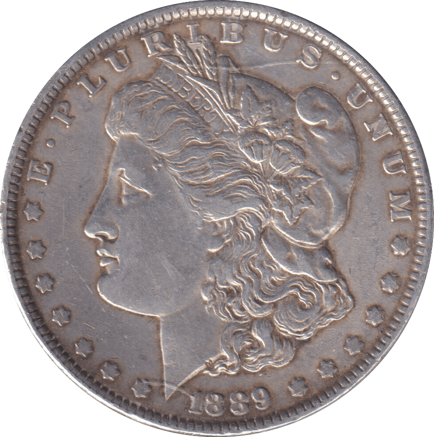 1889 SILVER MORGAN DOLLAR USA - SILVER WORLD COINS - Cambridgeshire Coins