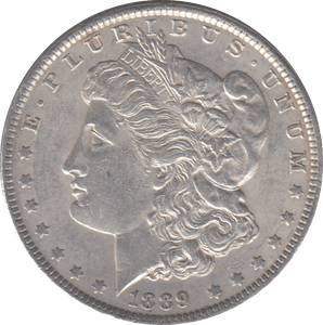1889 SILVER MORGAN DOLLAR USA - SILVER WORLD COINS - Cambridgeshire Coins