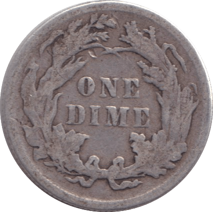 1889 SILVER ONE DIME USA - SILVER WORLD COINS - Cambridgeshire Coins