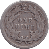 1889 SILVER ONE DIME USA - SILVER WORLD COINS - Cambridgeshire Coins