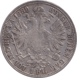 1889 SILVER ONE FLORIN AUSTRIA - SILVER WORLD COINS - Cambridgeshire Coins