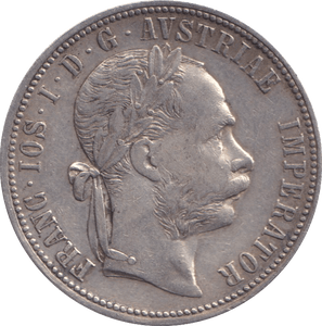 1889 SILVER ONE FLORIN AUSTRIA - SILVER WORLD COINS - Cambridgeshire Coins