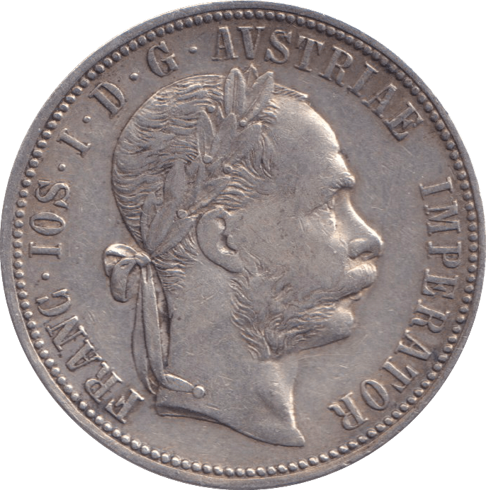 1889 SILVER ONE FLORIN AUSTRIA - SILVER WORLD COINS - Cambridgeshire Coins