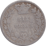 1889 SIXPENCE ( FAIR ) - WORLD COINS - Cambridgeshire Coins