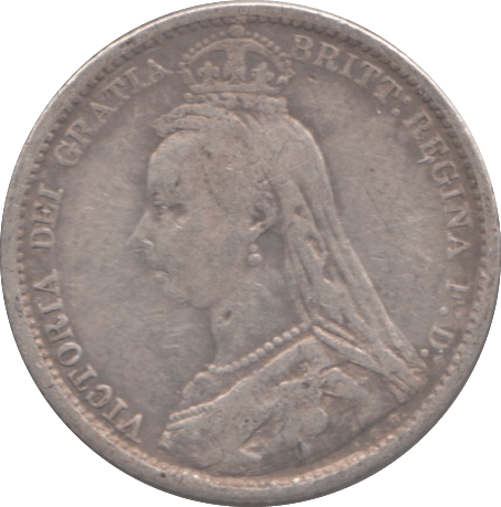 1889 SIXPENCE ( FINE ) - SIXPENCE - Cambridgeshire Coins