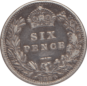 1889 SIXPENCE ( GF ) - SIXPENCE - Cambridgeshire Coins