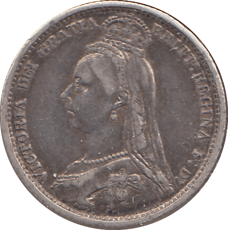 1889 SIXPENCE ( GF ) - SIXPENCE - Cambridgeshire Coins