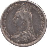 1889 SIXPENCE ( GF ) - SIXPENCE - Cambridgeshire Coins