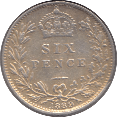 1889 SIXPENCE ( VF ) - Sixpence - Cambridgeshire Coins