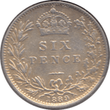 1889 SIXPENCE ( VF ) - Sixpence - Cambridgeshire Coins