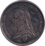 1889 SIXPENCE ( VF ) - SIXPENCE - Cambridgeshire Coins