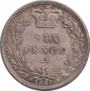1889 SIXPENCE ( VF ) - SIXPENCE - Cambridgeshire Coins