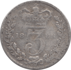 1889 THREEPENCE ( FAIR ) 3 - THREEPENCE - Cambridgeshire Coins