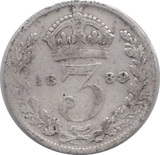 1889 THREEPENCE ( FAIR ) - THREEPENCE - Cambridgeshire Coins