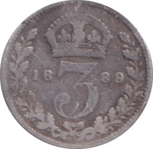 1889 THREEPENCE ( FAIR ) - THREEPENCE - Cambridgeshire Coins