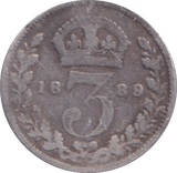 1889 THREEPENCE ( FAIR ) - THREEPENCE - Cambridgeshire Coins