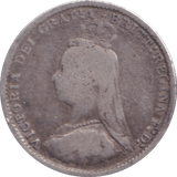 1889 THREEPENCE ( FINE ) 2 - Threepence - Cambridgeshire Coins