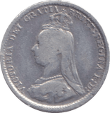 1889 THREEPENCE ( FINE ) - THREEPENCE - Cambridgeshire Coins