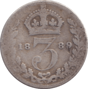 1889 THREEPENCE ( FINE ) - THREEPENCE - Cambridgeshire Coins