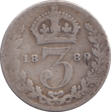 1889 THREEPENCE ( FINE ) - THREEPENCE - Cambridgeshire Coins