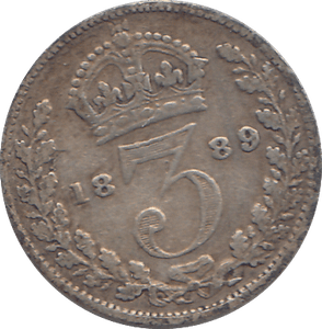 1889 THREEPENCE ( GF ) - WORLD COINS - Cambridgeshire Coins